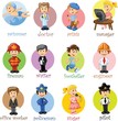 © virinaflora - Герои мультфильмов менеджер, полицейский, певица, доктор