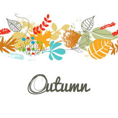 Poster - Fall leaf seamless pattern