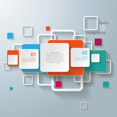 Wall Mural - Colorful Rectangles Squares Design Line