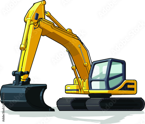 Naklejka na szybę Excavator