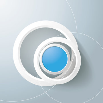 White Rings Blue Eye