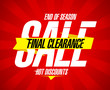 Final clearance sale design template