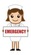 Nurse Showing Emergency Banner - Doctor & Medical
