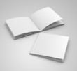 © suchywilk - blank catalog  template in square format on  grey backgroud