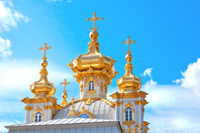 Church In Petergof (Petrodvorets) Saint-Petersburg, Russia