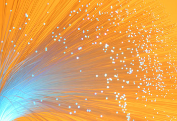 fiber optics close-up