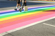 © maxdigi - Pride Crosswalk Foot Traffic, Vancouver