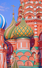 Saint Basil Cathedral In Moscow