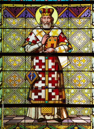 Nowoczesny obraz na płótnie stained glass window