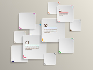 Aufkleber - Abstract 3d Paper Graphics