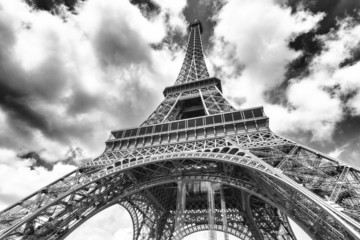 Wall Mural - The Tower Eiffel, view from below