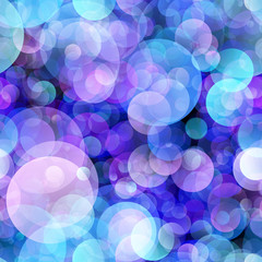 Wall Mural - Blue bokeh background