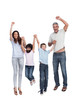 © WavebreakmediaMicro - Cheerful family jumping