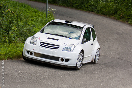 Naklejka na szybę White rally car