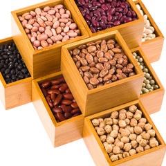 Wall Mural - Boxes of beans