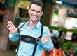 © XtravaganT - Young man wearing traditional Bavarian Lederhosen