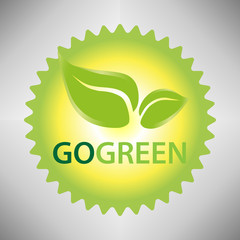 Logo Button Go Green