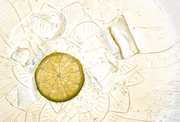 Wall Mural - lemon soda ice