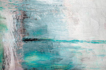 Fototapeta Abstrakcyjne błękitne tło, woda. Malarstwo