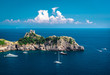 Amalfi Coast. Landscape with hills and Mediterranean Sea, Italy