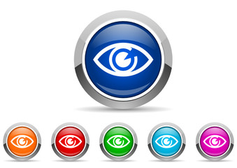 Poster - eye icon set