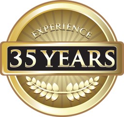 Wall Mural - Thirty Five Years Experience Pure Gold Award