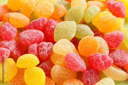 Nowoczesny obraz na płótnie Gummy fruit candy