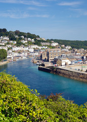 Sticker - Looe Cornwall England on a sunny summer day