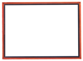 red and black narrow picture frame