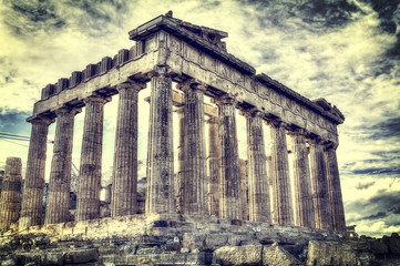 Fototapete - Parthenon temple on the Athenian Acropolis, Greece