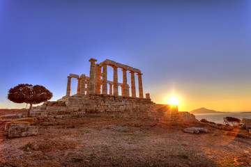 Fototapete - Poseidon Temple ,Cape Sounion, Greece