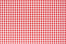 Red And White Tablecloth Background