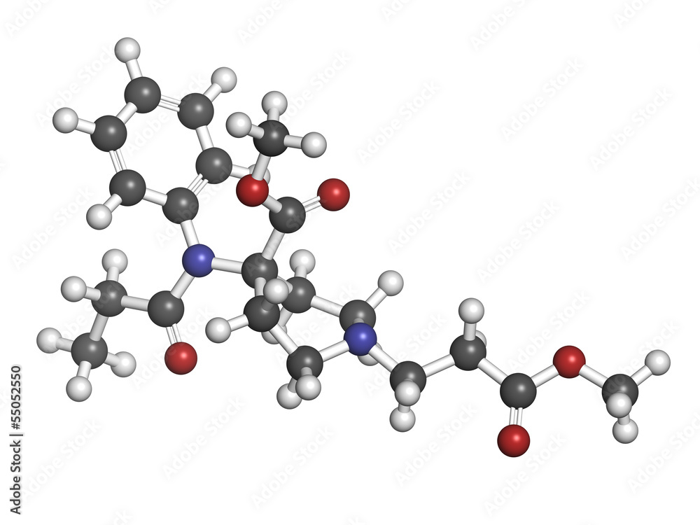 Remifentanil Anaesthetic And Analgesic Drug Chemical Structure Stock