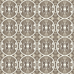 Poster - Seamless Colorful Retro Pattern Background