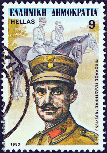 Tela General and politician Nikolaos Plastiras (Greece 1983)