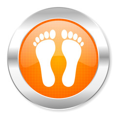 Poster - footprint icon