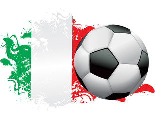 Wall Mural - Italy Soccer Grunge Design