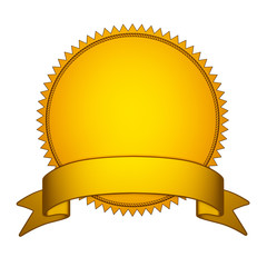 golden seal stamper with gold ribbon