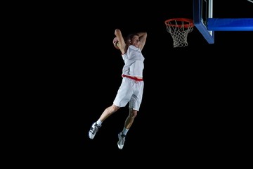 Wall Mural - basketball player in action