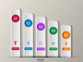 Aufkleber - Paper infographic elements