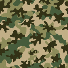 Wall Mural - Camouflage Seamless Pattern