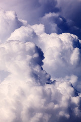 Wall Mural - blue sky with clouds