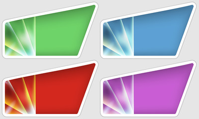 Poster - set abstract text frames