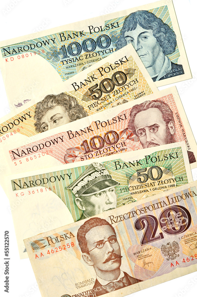 Polskie banknoty - obrazy, fototapety, plakaty 