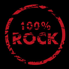Sticker - 100% Rock Vektor