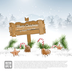 Wall Mural - Christmas background