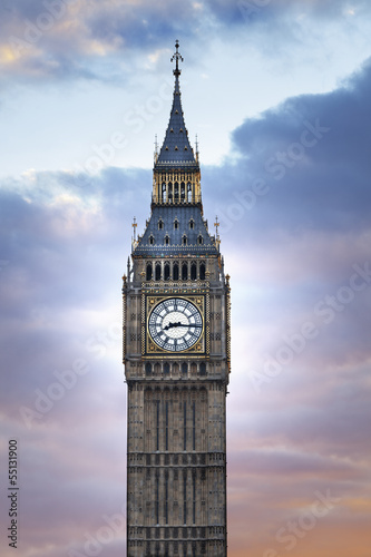 Naklejka na drzwi Big Ben London