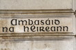 Embassy of Ireland in Gaelic 