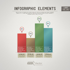 Canvas Print - Detailed colorful infographic elements