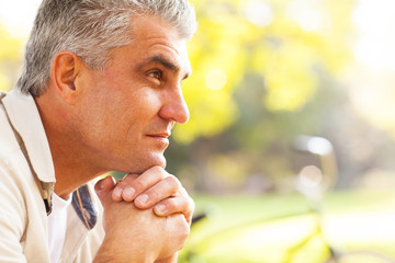 Wall Mural - thoughtful middle aged man